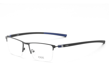 IDEE Rectangle Brown Semi-Rimmed Eyeglasses - Unisex