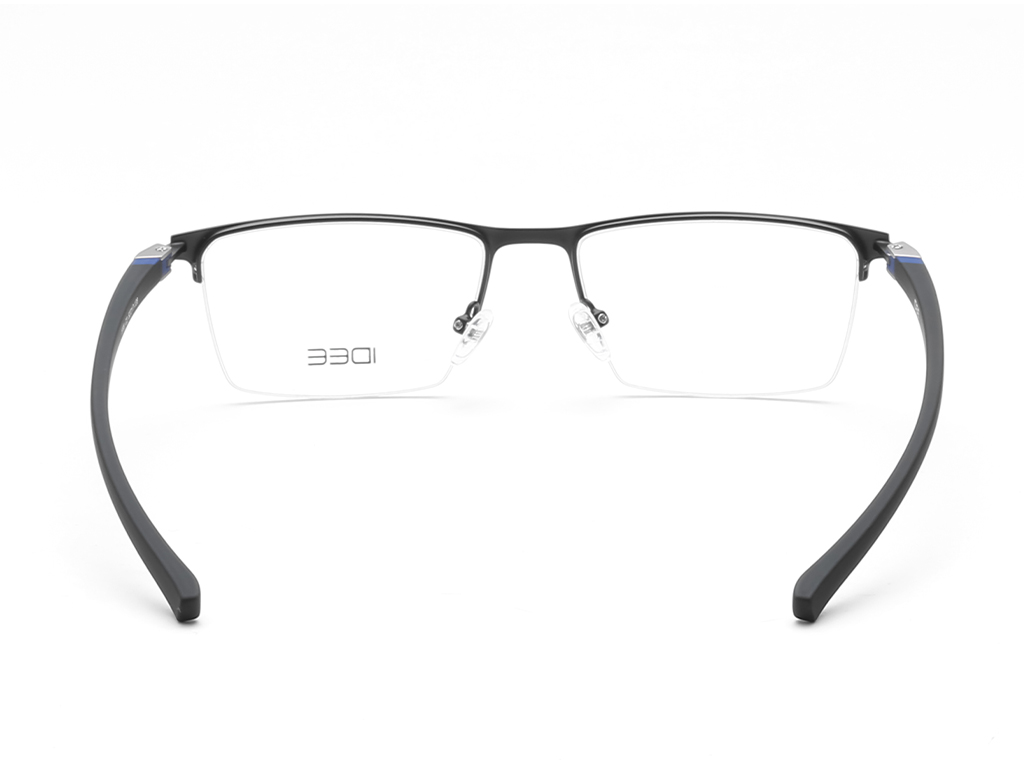 IDEE Rectangle Brown Semi-Rimmed Eyeglasses - Unisex