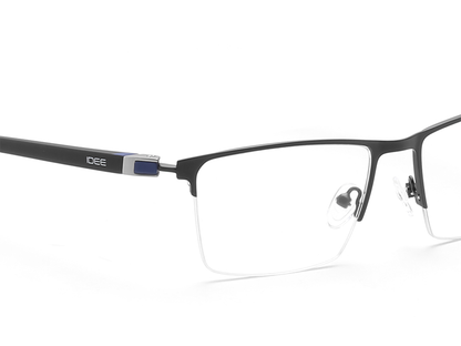 IDEE Rectangle Brown Semi-Rimmed Eyeglasses - Unisex