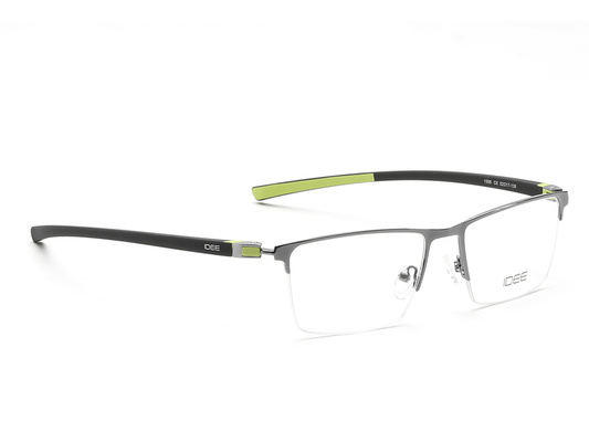 IDEE Rectangle Tortoise Semi-Rimmed Eyeglasses - Unisex