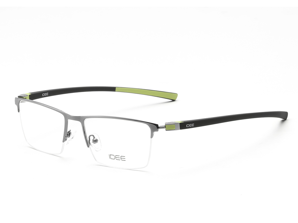 IDEE Rectangle Tortoise Semi-Rimmed Eyeglasses - Unisex