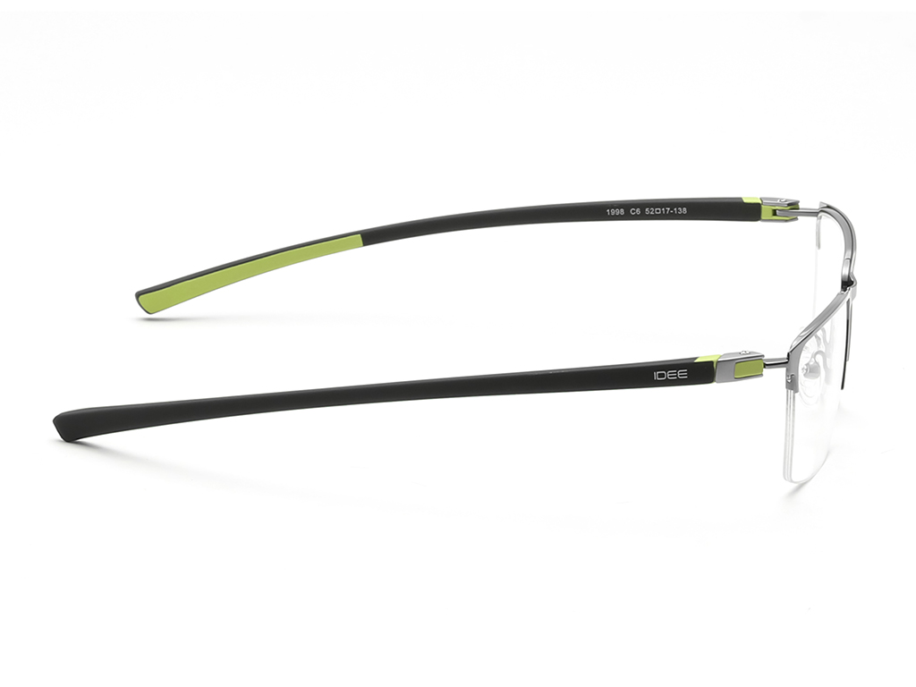IDEE Rectangle Tortoise Semi-Rimmed Eyeglasses - Unisex