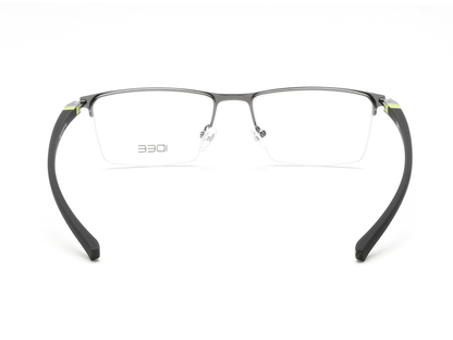 IDEE Rectangle Tortoise Semi-Rimmed Eyeglasses - Unisex