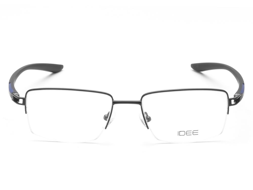 IDEE Rectangle Brown Semi-Rimmed Eyeglasses - Unisex