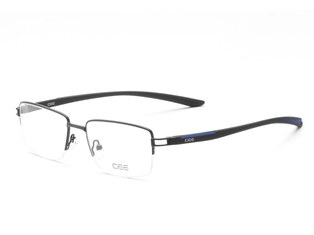 IDEE Rectangle Brown Semi-Rimmed Eyeglasses - Unisex