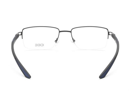 IDEE Rectangle Brown Semi-Rimmed Eyeglasses - Unisex
