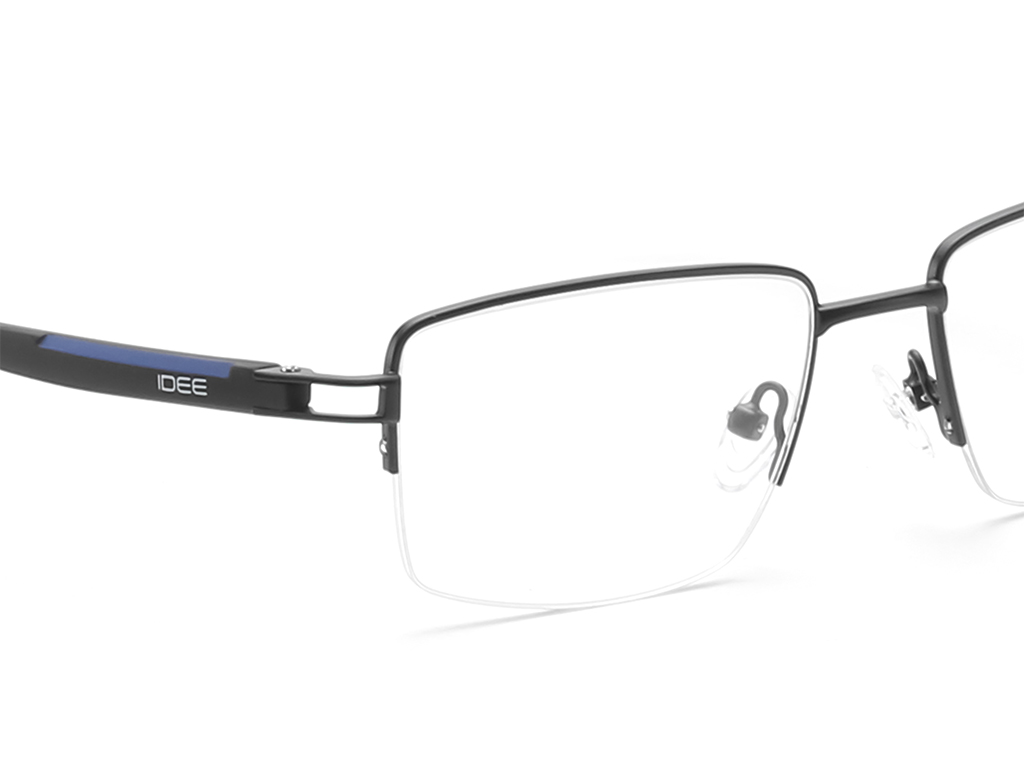 IDEE Rectangle Brown Semi-Rimmed Eyeglasses - Unisex
