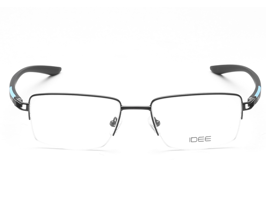 IDEE Rectangle Blue Semi-Rimmed Eyeglasses - Unisex