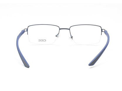 IDEE Rectangle Burgundy Semi-Rimmed Eyeglasses - Unisex