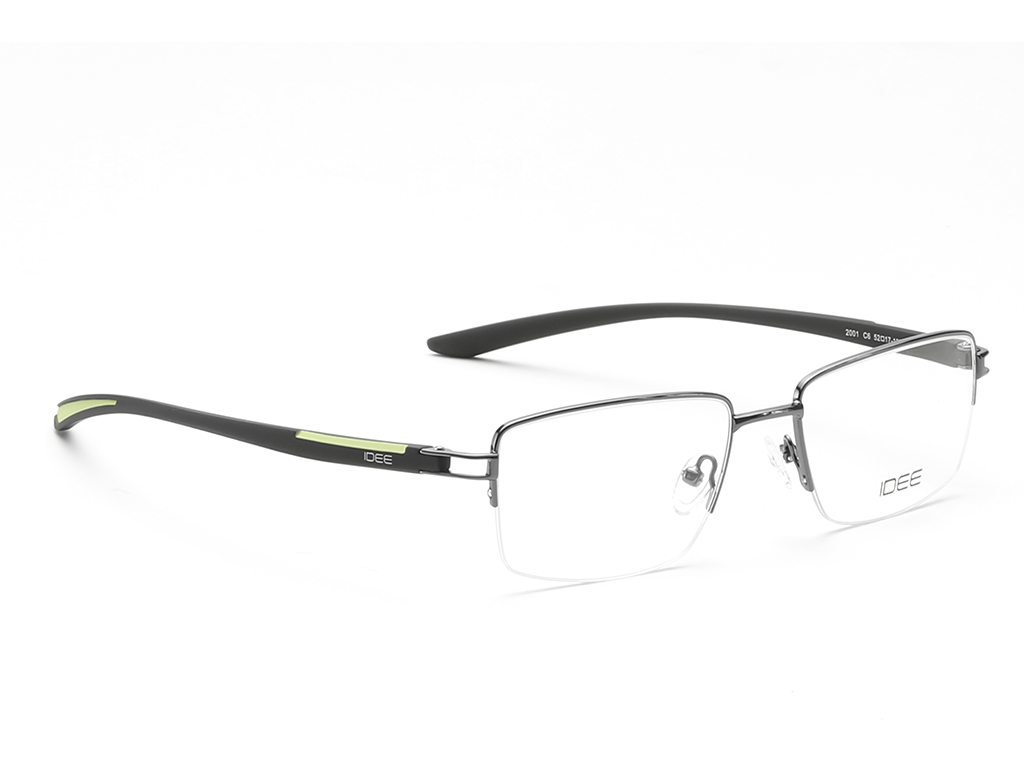 IDEE Rectangle Tortoise Semi-Rimmed Eyeglasses - Unisex