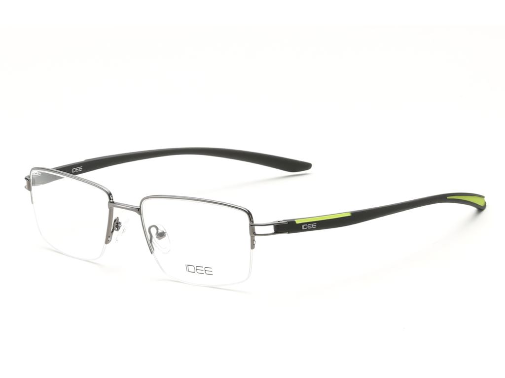 IDEE Rectangle Tortoise Semi-Rimmed Eyeglasses - Unisex