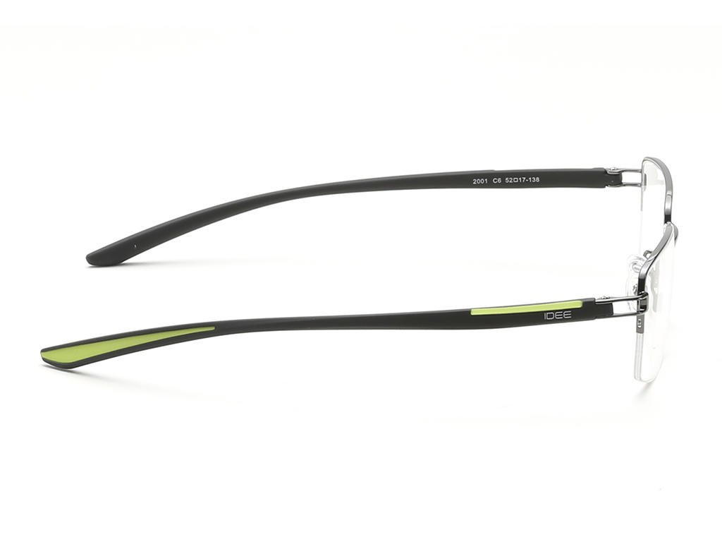 IDEE Rectangle Tortoise Semi-Rimmed Eyeglasses - Unisex