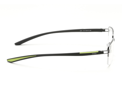 IDEE Rectangle Tortoise Semi-Rimmed Eyeglasses - Unisex