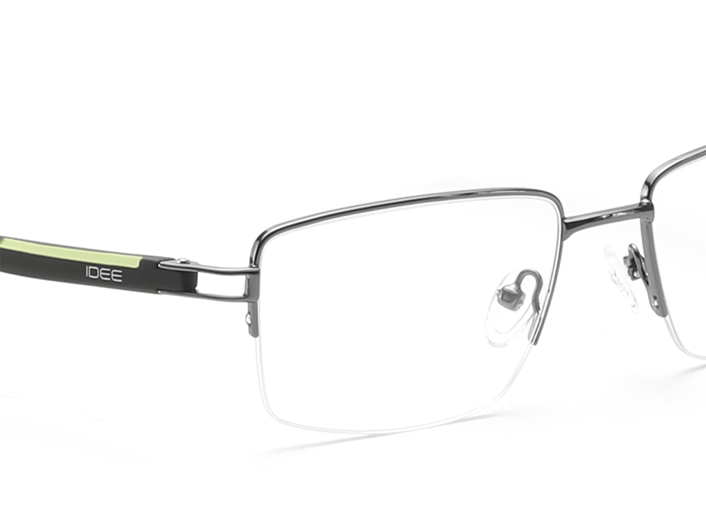 IDEE Rectangle Tortoise Semi-Rimmed Eyeglasses - Unisex