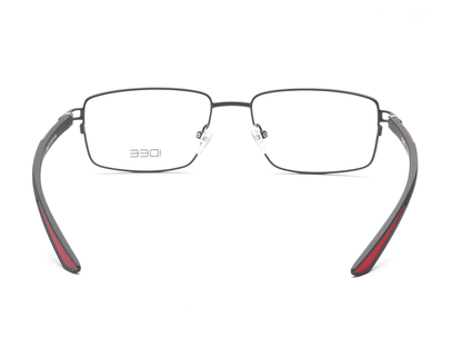 IDEE Rectangle Black Semi-Rimmed Eyeglasses - Unisex