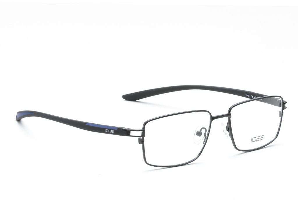 IDEE Rectangle Brown Semi-Rimmed Eyeglasses - Unisex