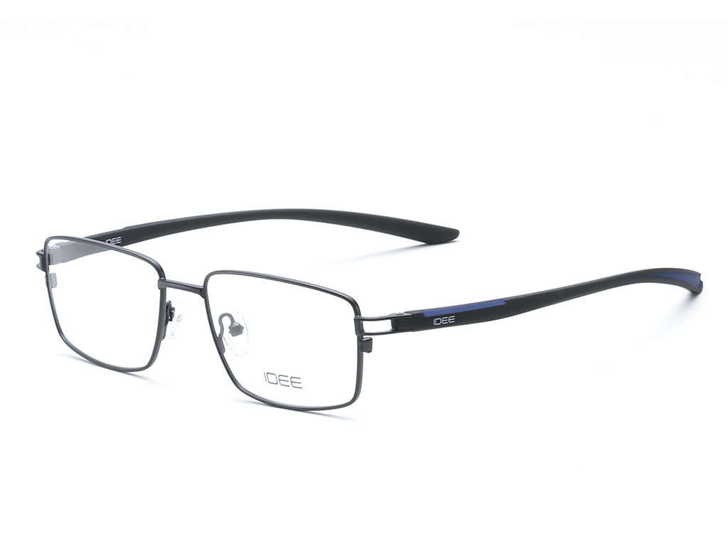 IDEE Rectangle Brown Semi-Rimmed Eyeglasses - Unisex