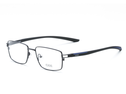 IDEE Rectangle Brown Semi-Rimmed Eyeglasses - Unisex