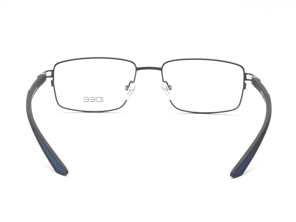 IDEE Rectangle Brown Semi-Rimmed Eyeglasses - Unisex