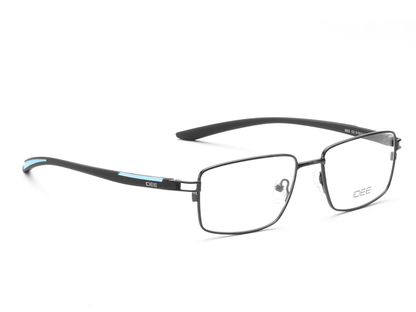 IDEE Rectangle Blue Semi-Rimmed Eyeglasses - Unisex