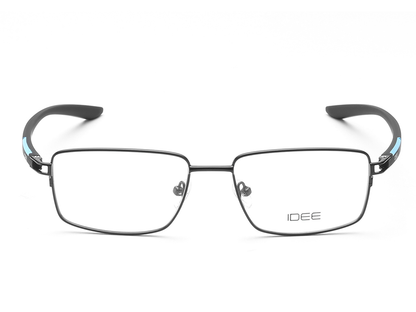 IDEE Rectangle Blue Semi-Rimmed Eyeglasses - Unisex