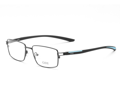IDEE Rectangle Blue Semi-Rimmed Eyeglasses - Unisex