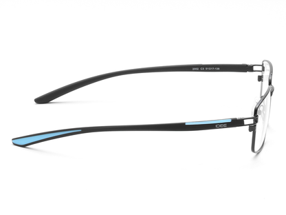 IDEE Rectangle Blue Semi-Rimmed Eyeglasses - Unisex