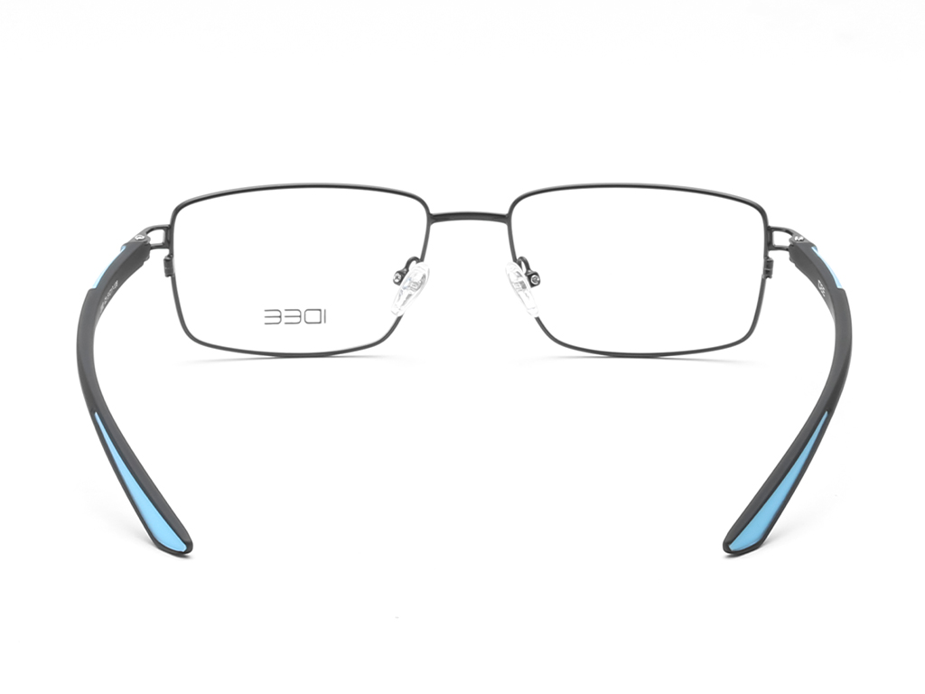 IDEE Rectangle Blue Semi-Rimmed Eyeglasses - Unisex