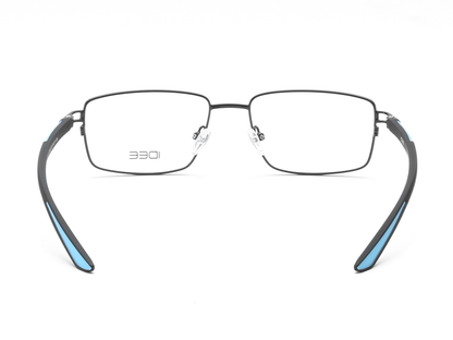 IDEE Rectangle Blue Semi-Rimmed Eyeglasses - Unisex