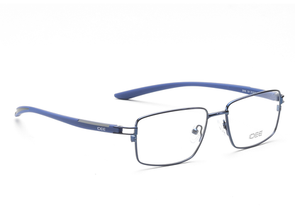 IDEE Rectangle Burgundy Semi-Rimmed Eyeglasses - Unisex