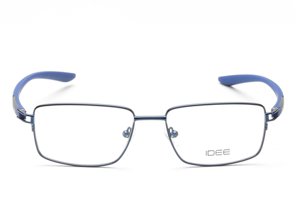 IDEE Rectangle Burgundy Semi-Rimmed Eyeglasses - Unisex