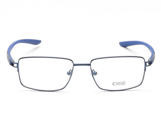 IDEE Rectangle Burgundy Semi-Rimmed Eyeglasses - Unisex