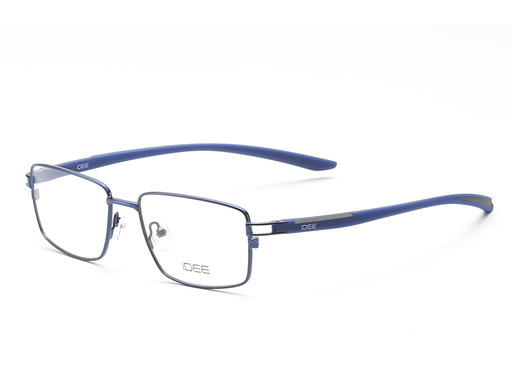 IDEE Rectangle Burgundy Semi-Rimmed Eyeglasses - Unisex