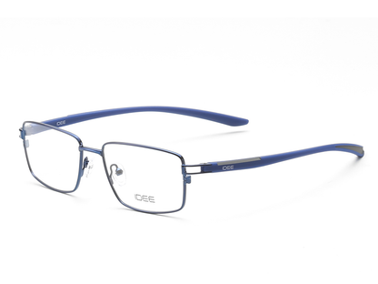 IDEE Rectangle Burgundy Semi-Rimmed Eyeglasses - Unisex