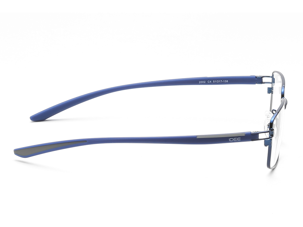 IDEE Rectangle Burgundy Semi-Rimmed Eyeglasses - Unisex