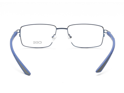 IDEE Rectangle Burgundy Semi-Rimmed Eyeglasses - Unisex