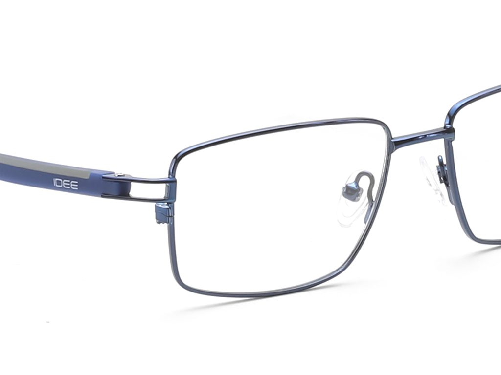 IDEE Rectangle Burgundy Semi-Rimmed Eyeglasses - Unisex