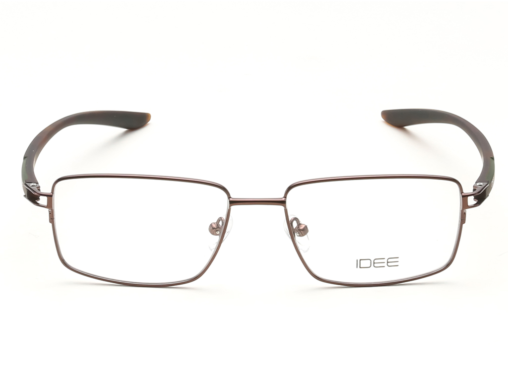 IDEE Rectangle Grey Semi-Rimmed Eyeglasses - Unisex