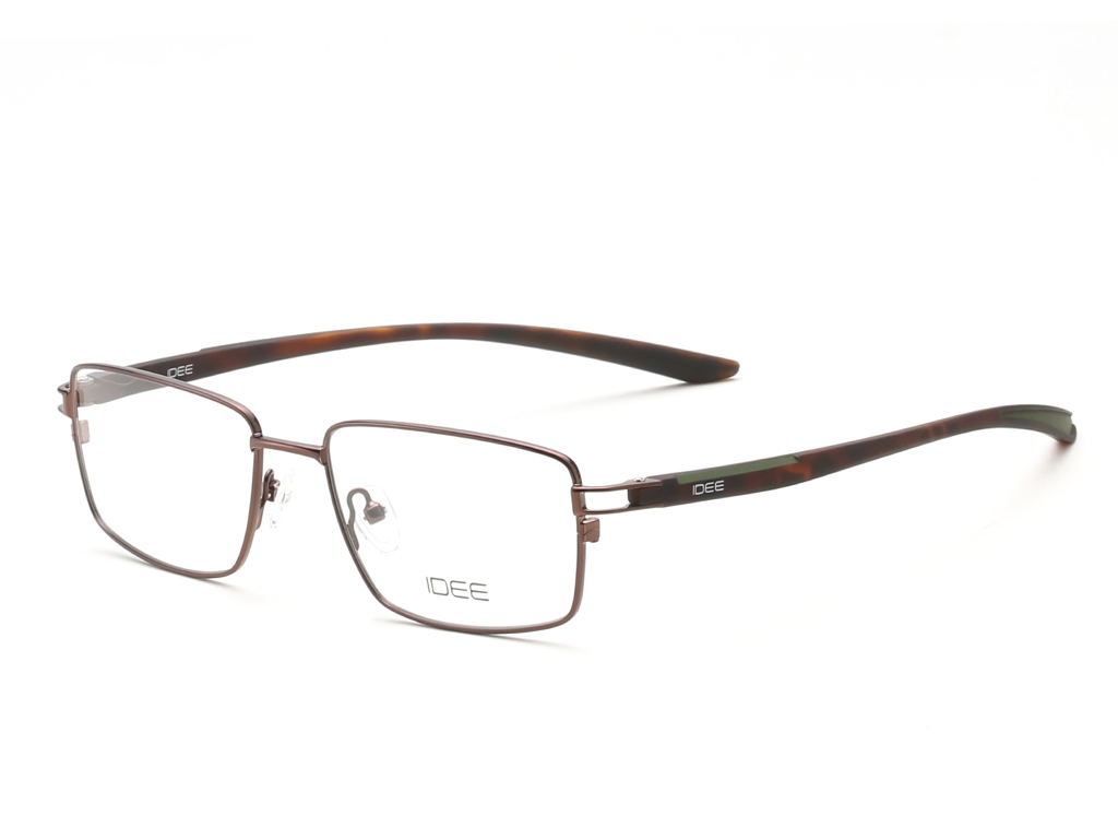 IDEE Rectangle Grey Semi-Rimmed Eyeglasses - Unisex