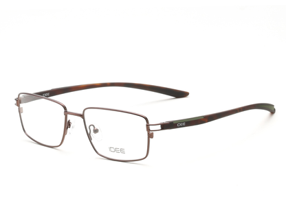 IDEE Rectangle Grey Semi-Rimmed Eyeglasses - Unisex