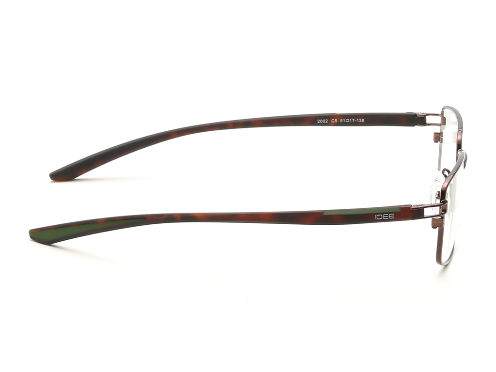 IDEE Rectangle Grey Semi-Rimmed Eyeglasses - Unisex