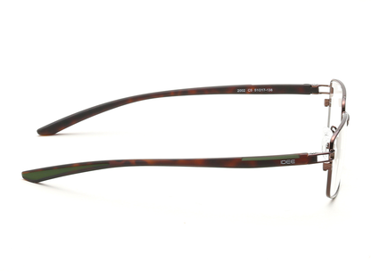 IDEE Rectangle Grey Semi-Rimmed Eyeglasses - Unisex