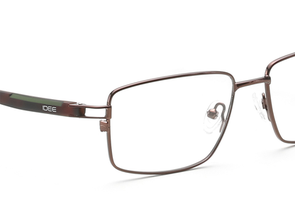 IDEE Rectangle Grey Semi-Rimmed Eyeglasses - Unisex
