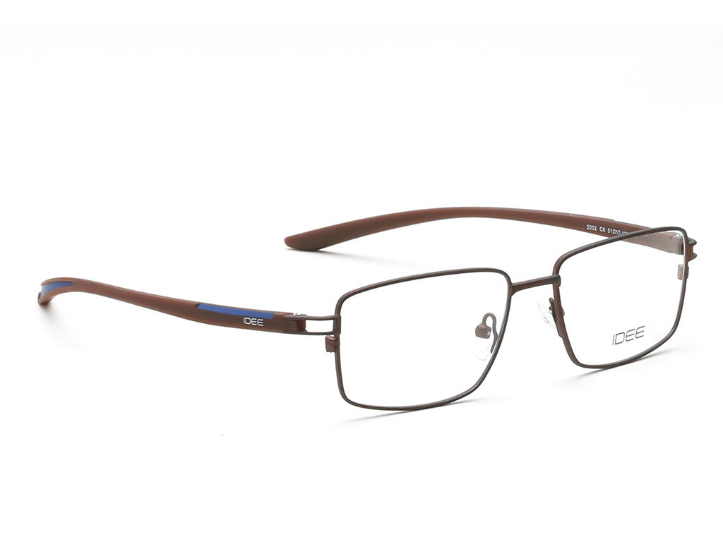 IDEE Rectangle Tortoise Semi-Rimmed Eyeglasses - Unisex