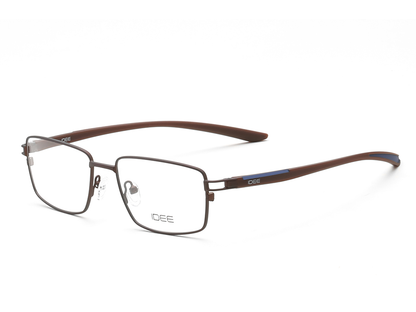 IDEE Rectangle Tortoise Semi-Rimmed Eyeglasses - Unisex