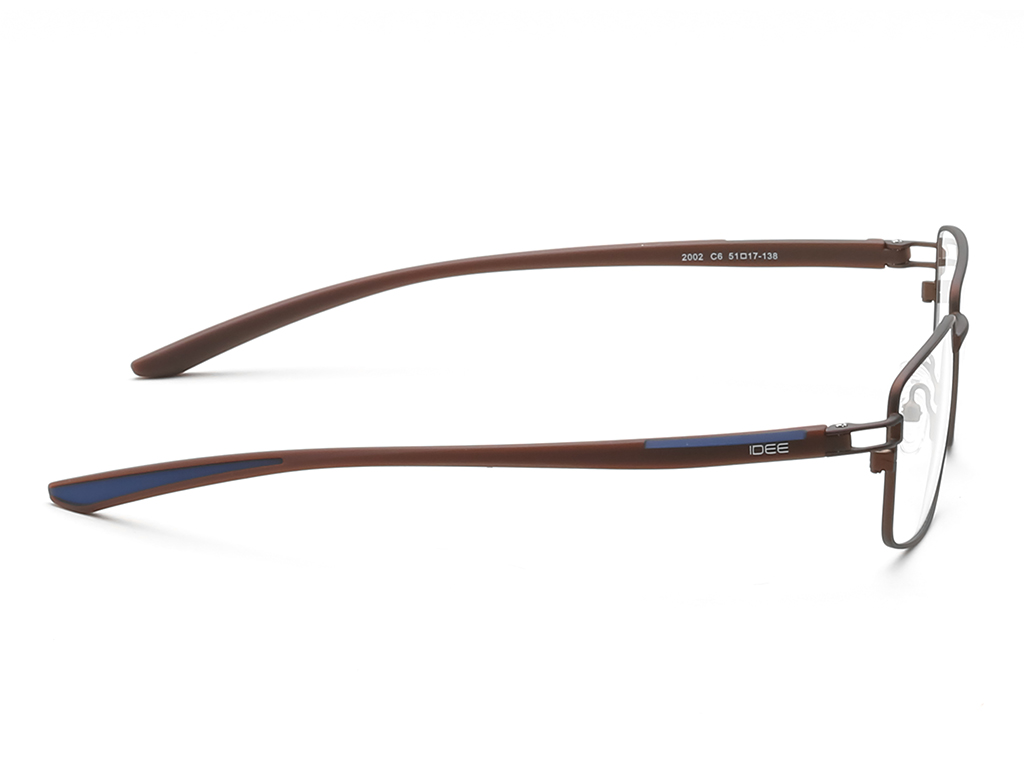 IDEE Rectangle Tortoise Semi-Rimmed Eyeglasses - Unisex