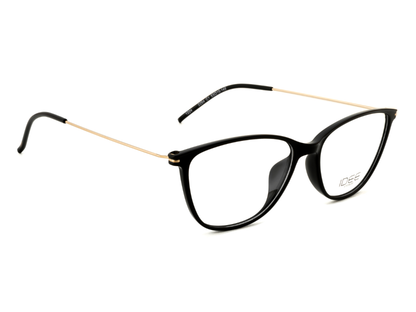 IDEE Rectangle Black Semi-Rimmed Eyeglasses - Unisex