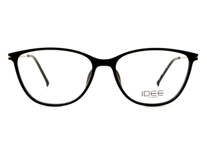 IDEE Rectangle Black Semi-Rimmed Eyeglasses - Unisex