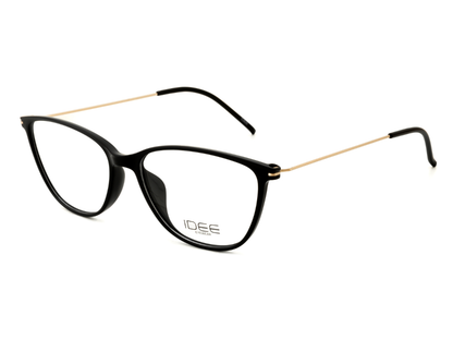 IDEE Rectangle Black Semi-Rimmed Eyeglasses - Unisex