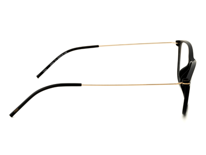 IDEE Rectangle Black Semi-Rimmed Eyeglasses - Unisex